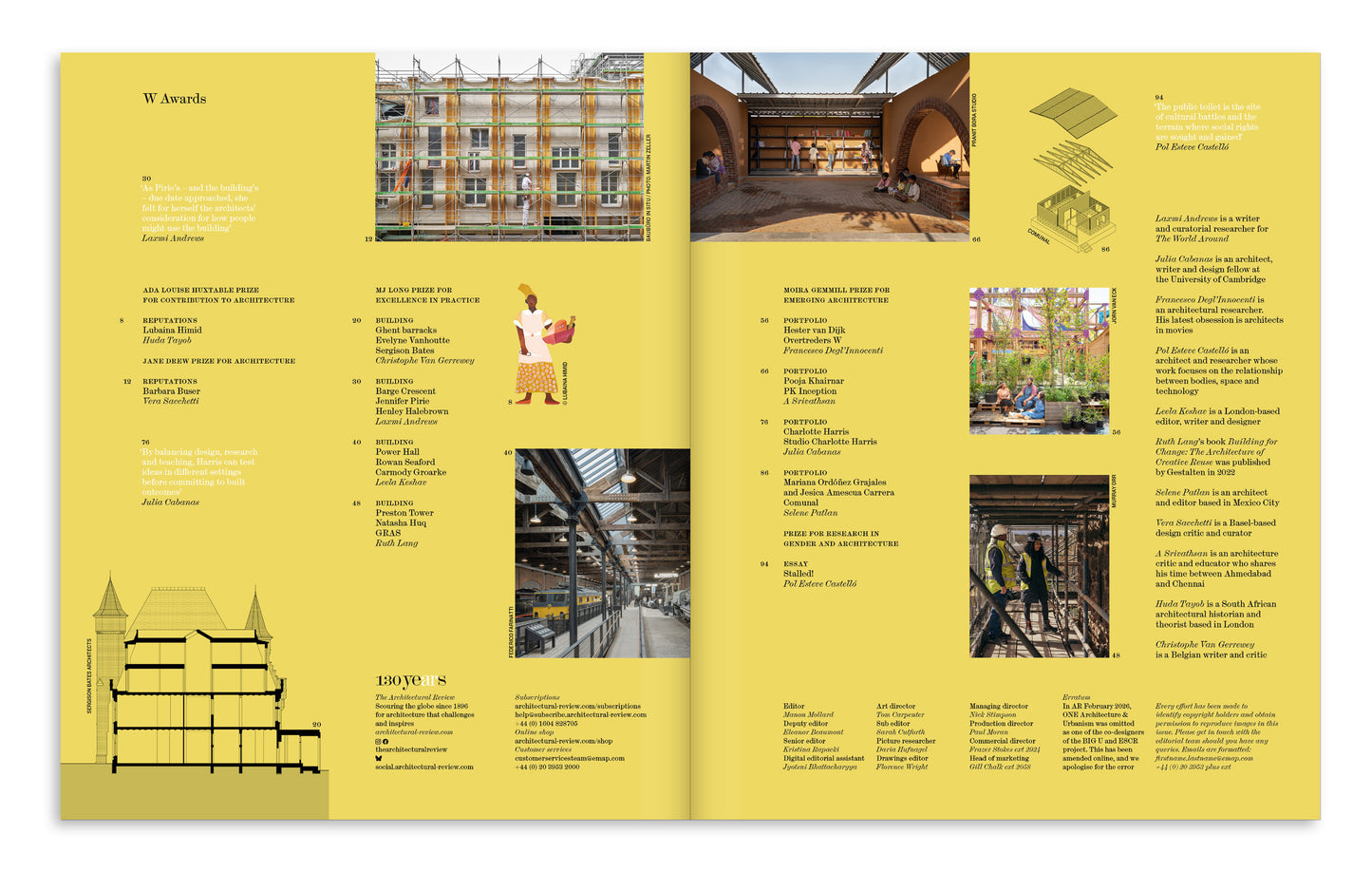 W Awards: The Architectural Review 1529, March 2026